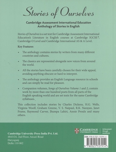 Stories of Ourselves. Cambridge Assessment International Education Anthology of Stories in English