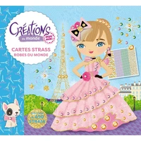 Cartes strass : Robes du monde