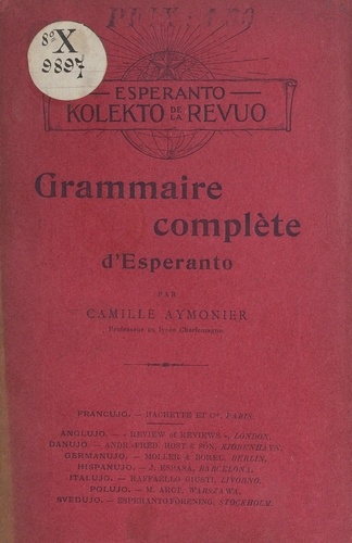 Grammaire complète d'Esperanto