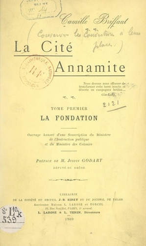 La cité annamite (1). La fondation