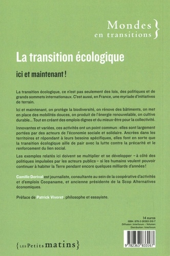 La transition écologique. Ici et maintenant !