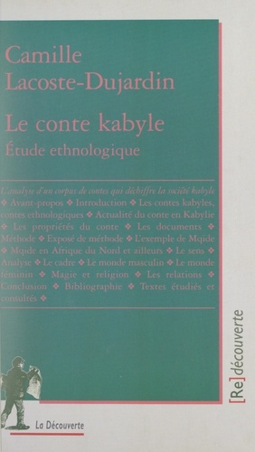 Le conte kabyle. Étude ethnologique