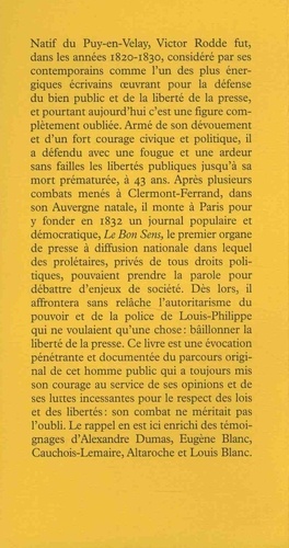 Victor Rodde - L'enragé du bon sens (1792-1835). Une vie de combat pour le bien public et la liberté de la presse