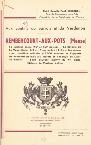 Rembercourt-aux-Pots (Meuse), aux confins du Barrois et du Verdunois