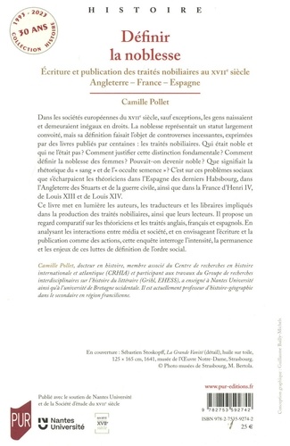 Définir la noblesse. Ecriture et publication des traités nobiliaires au XVIIe siècle : Angleterre - France - Espagne