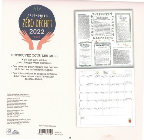 Calendrier Zéro déchet  Edition 2022