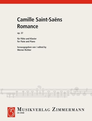 Camille Saint-Saëns - Romance - op. 37. flute and piano..