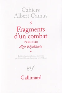 Fragments d'un combat (1938-1940)