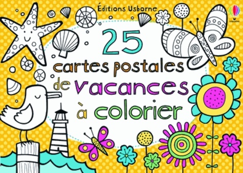 Candice Whatmore - 25 cartes postales de vacances à colorier.