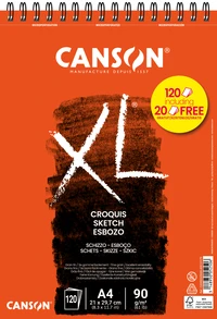 Album xxl  croquis 90g/m² a4 120 feuilles dont 20 offertes promo