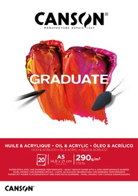 bl huile & acrylique a5 290g/m² 20 feuilles new