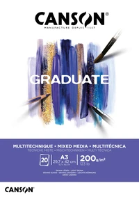 Bl mix-media papier blanc a3 200g/m² 20 feuilles new