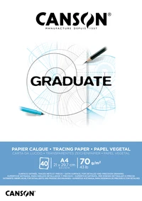 Bloc Canson® Graduate Calque A4 - 40 feuilles 70g