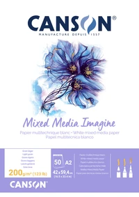 Bloc canson® imagine a2 - 50 feuilles 200g