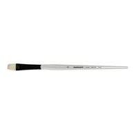 Brosses soie de porc  graduate plat court mches longs n° 10 = (18.6 / 13.5 mm)