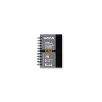 Carnet de croquis spiralé Canson® One - 10.2x15.2 cm - 80 feuilles 100g (160 pages) - Noir