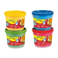 Giotto bé-bè - set accrochable 4 pots de gouache aux doigts 150 ml (jaune. vert.
