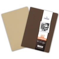 lot 2 cahiers 36fl inspiration canson® a4 96g 501/340 marron foncé/chanvre clair