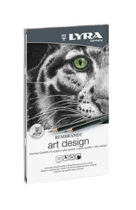 Lyra rembrandt art design - boîte métal de 12 crayons (pefc)