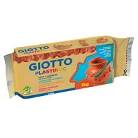 Pâte à modeler auto durcissante giotto plastiroc - pain de 1kg - terra cotta