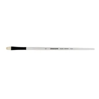 Pinceau brosse plat court n°6 - Daler-Rowney - Série Graduate - Poils en soie de porc - Manche long