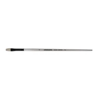 Pinceau brosse plat long n°4 - Daler-Rowney - Série Graduate - Poils en soie de porc - Manche long