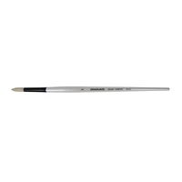 Pinceau brosse rond n°6 - Daler-Rowney - Série Graduate - Poils en soie de porc - Manche long