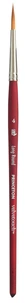 Pinceau synthétique rond long n°4 princeton - série velvetouch - manche court