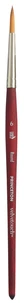 Pinceau synthétique rond n°6 princeton - série velvetouch - manche court