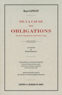 De la cause des obligations