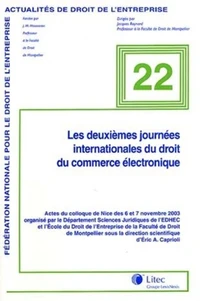 Les deuxièmes journées internationales du droit du commerce électronique