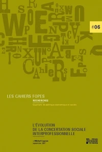 L'évolution de concertation sociale interprofessionnelle
