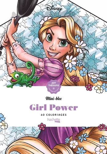 Coloriages anti-stress Disney Girl Power. Mini-bloc, 60 coloriages