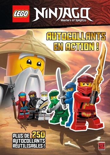 Lego Ninjago autocollants en action !. Plus de 250 autocollants réutilisables