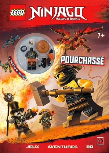  Carabas Editions - Lego Ninjago Masters of Spinjitzu - Pourchassé. Avec une figurine à assembler.