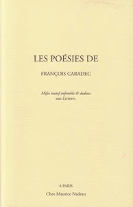 Les poésies de François Caradec