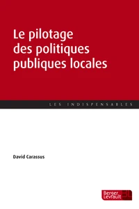 Le pilotage des politiques publiques locales