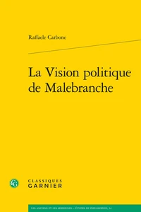 La vision politique de Malebranche