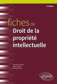 Carine Bernault et Jean-Pierre Clavier - Fiches de droit de la propriété intellectuelle - Rappels de cours et exercices corrigés.