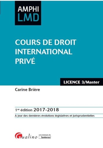 Carine Brière - Cours de droit international privé.