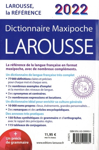 Dictionnaire Maxipoche Larousse  Edition 2022