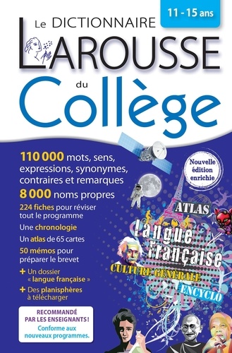 Le Dictionnaire Larousse du collège  édition revue et augmentée