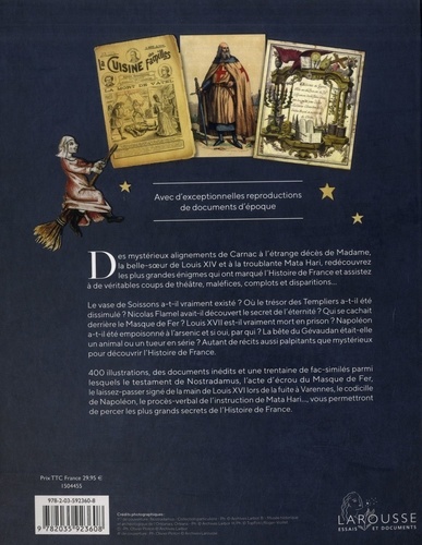 Les grandes Enigmes de l'Histoire de France. Avec d'exceptionnelles reproductions de documents d'époque