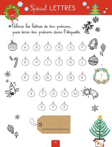 Mes coloriages magiques et jeux de Noel. Spécial lettres