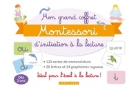Carine Girac-Marinier - Mon grand coffret Montessori d'initiation à la lecture - Avec 120 cartes de nomenclature, 26 lettres et 14 graphèmes rugueux.