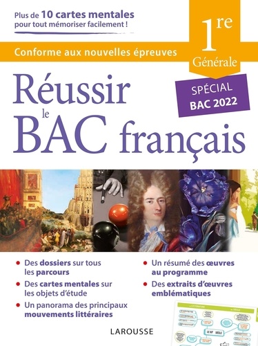 Réussir le BAC français 1re générale  Edition 2022