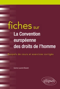 Fiches sur la Convention européenne des droits de l'homme