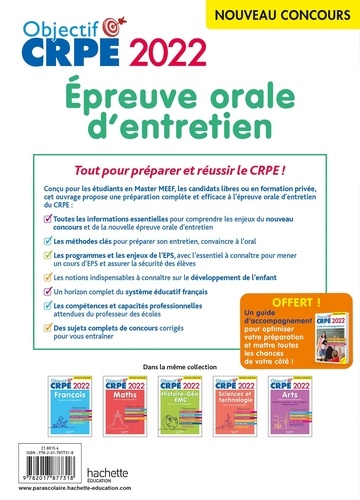 Epreuve orale d'entretien  Edition 2022