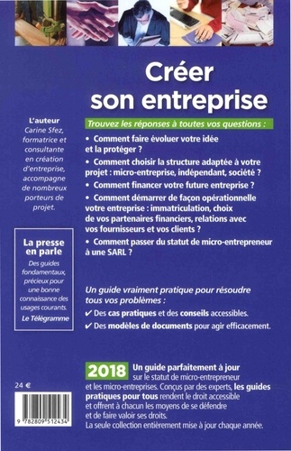 Créer son entreprise  Edition 2018