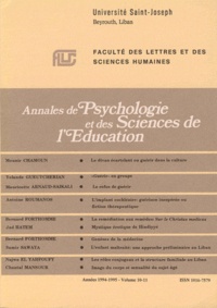  Cariscript - Annales de psychologie et des Sciences de l'Education de l'université Saint-Joseph - Volume 10-11.
